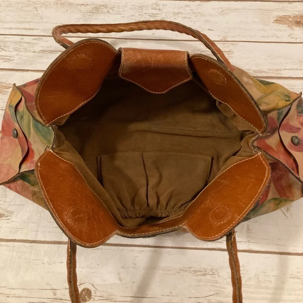PATRICIA NASH Heritage MULTI FLORAL Print LIONE SHOULDER SATCHEL